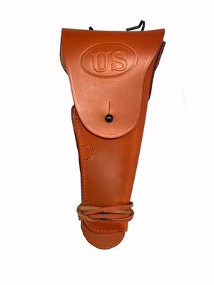 CALYX US WWII 0.45 Brown Hip M1916 Colt 1911 Holster Marked US Right Hand Repro