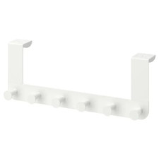 IKEA Over Door Hanger White Space Saving Hook Rack Clothes Coat Towel Holder