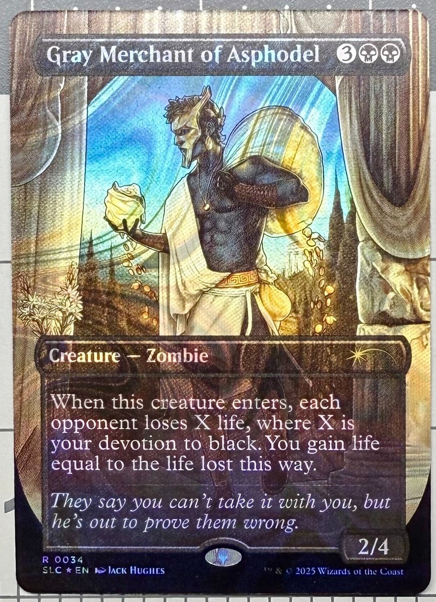 MTG Magic Secret Lair Encyclopedia of Magic GRAY MERCHANT ASPHODEL