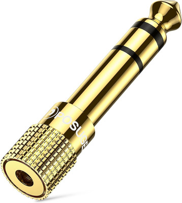 POSUGEAR Klinke Adapter 3.5Mm Auf 6.35Mm 1 Stück, 6.35 Klinkenstecker Auf 3.5 Kl