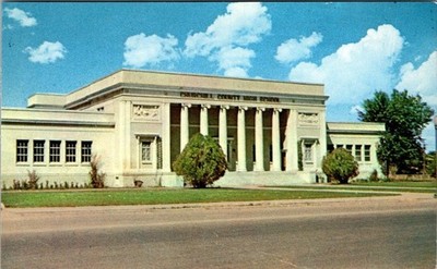 Vintage Churchill County High School Fallon Nevada Postcard