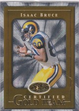 2000 Leaf Certified Gold Team Isaac Bruce #CGT29 HOF Rams Free Shipping!