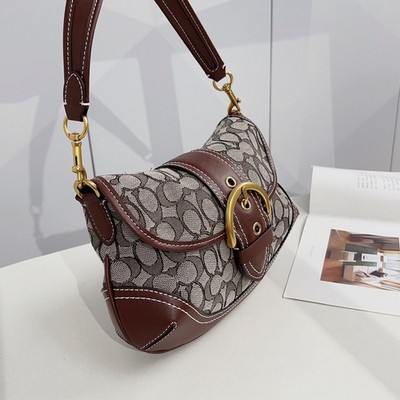 Coach Soho Bag Retro Style Signature Jacquard Shoulder Bag CJ814 Coach Soho Bag Retro Style Signature Jacquard Shoulder Bag CJ814