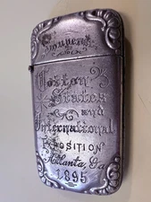 🇺🇸1895 Atlanta Cotton States International Exposition Souvenir MatchBox Holder