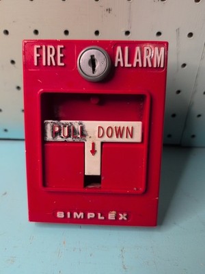 Simplex 4251-20 Conventional Fire Alarm Pull Station - No Key - Used - #13