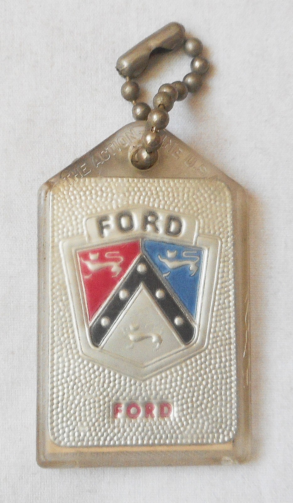 1950S FORD DEALER KAY CHAIN ORIGINAL JOHNSON MOTOR COMPANY DAYTON OHIO