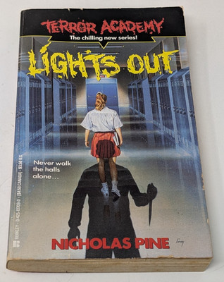 Terror Academy Lights Out By Nicholas Pine Vintage YA Horror Book 1st Edition 90