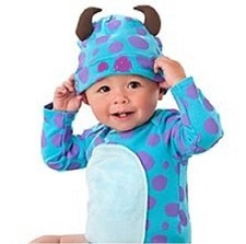 SuLLeY BODYSUIT CAP HORNS Baby Infant 0-2 yrs Disney Store Monsters University