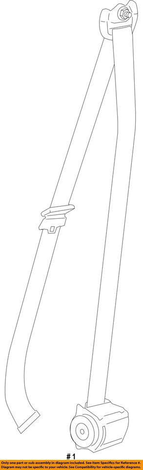 Used Front Left Seat Belt Front fits: 2014 Bmw 528I bucket driver retractor w/o — 第 4/4 张图片