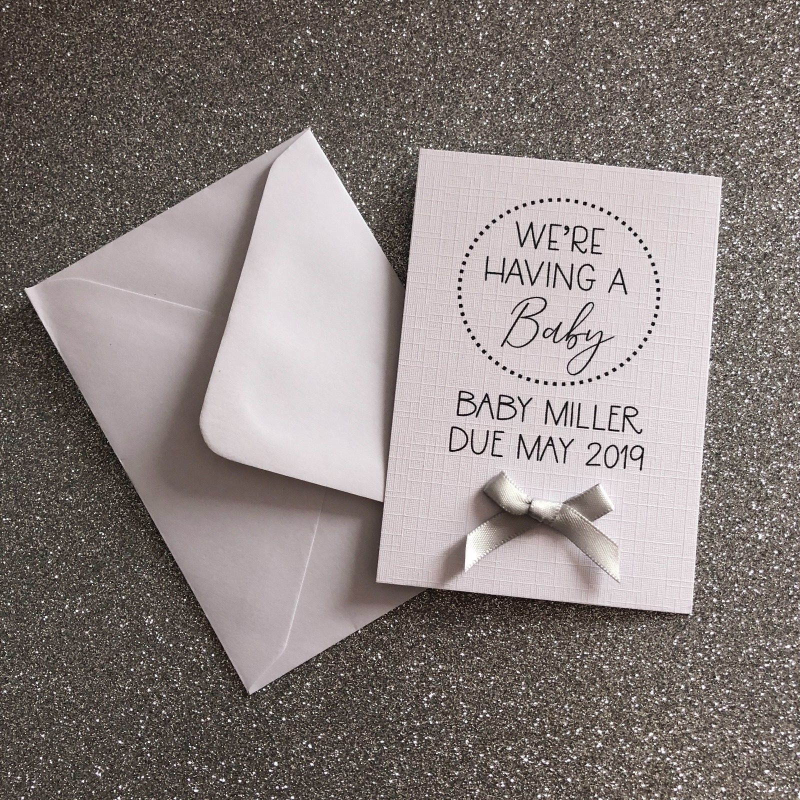 Personalised Pregnancy Announcement Cards / Baby Announcement
