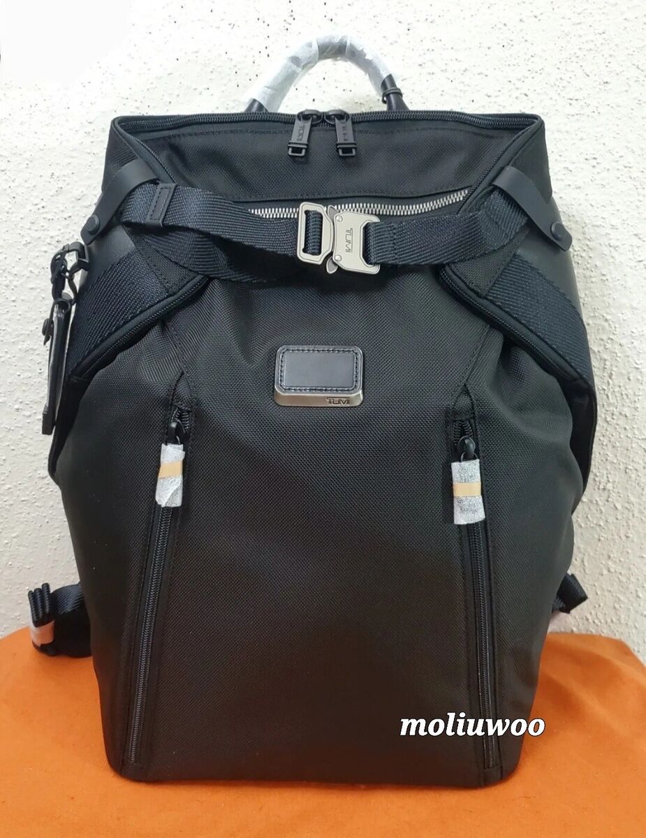 New $450 Tumi Alpha Bravo Grant Black Ballistic Nylon Men's New $450 Tumi Alpha Bravo Grant Black Ballistic Nylon Men's