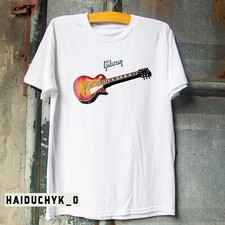 New Gibson Les Paul Guitar Music Unisex Black T-shirt S-5XL
