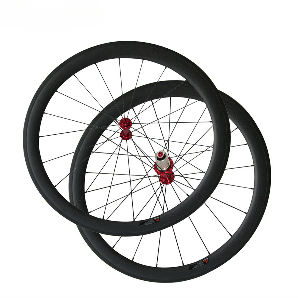 Road Bike Carbon Wheelset 25mm Width 24/38/50/60/88mm Depth Clincher or Tubular