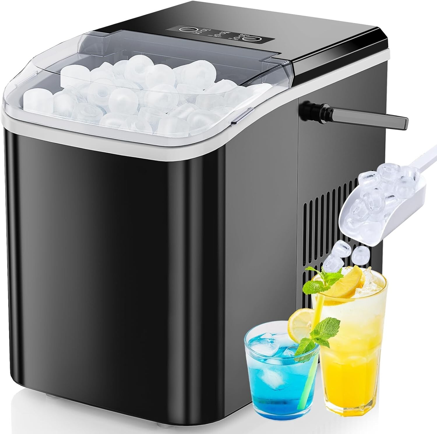 Portable Ice Maker Countertop Nugget sized ice cube-image