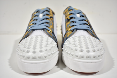 Christian Louboutin Men Seavaste 2 Orlato Flat White Gold