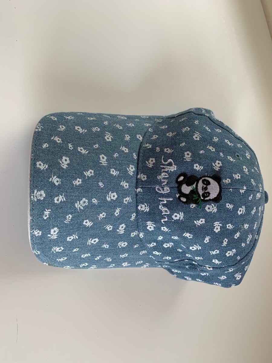上海  シャツ フラッグ で購入したPANDA CAP New Blue Floral Print Baseball Hat Strapback Cap Shanghai Panda