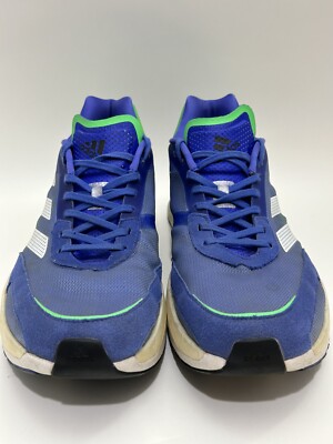 Adidas Mens Blue Adizero Boston 10 FZ2498 Low Top Lace Up Athletic Running Shoes adidas | Shoes | Adidas Mens Blue Adizero Boston Fz2498 Low  main image 2