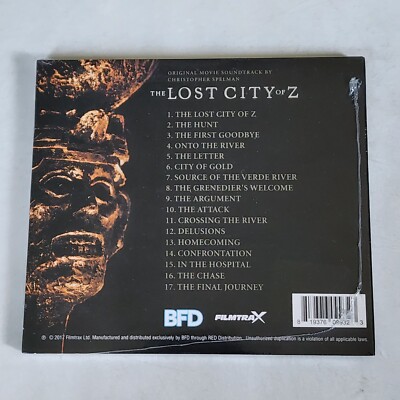 SEALED LOST CITY OF Z CHRISTOPHER SPELMAN OST SOUNDTRACK CD