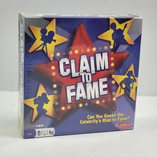 Claim To Fame Board Game Night Playroom Entertainment Movie Star Celebrity New!
