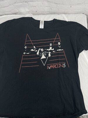 Maroon 5 Adam Levine 2011 Tour Concert T Shirt Size XL Double Sided Alstyle Tag
