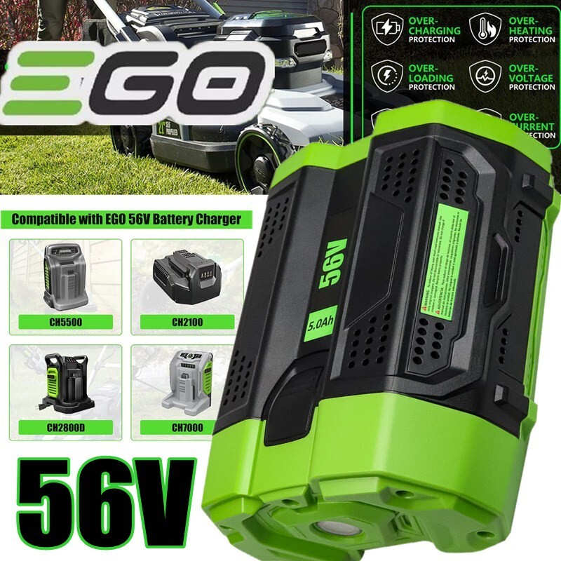 56V 10.0Ah Lithium Battery For EGO 56V Tool Lawn Mower Leaf Blower BA2800 BA4200