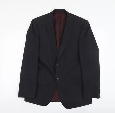 Marks and Spencer Herren Blazer Grau Wollmischung Größe M Reg