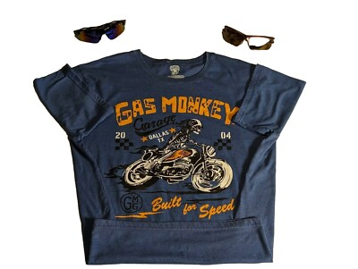 #ad Gas Monkey Garage T Shirt Men XL Dallas TX Build For Speed Short Sleeve Crewneck C $17.46