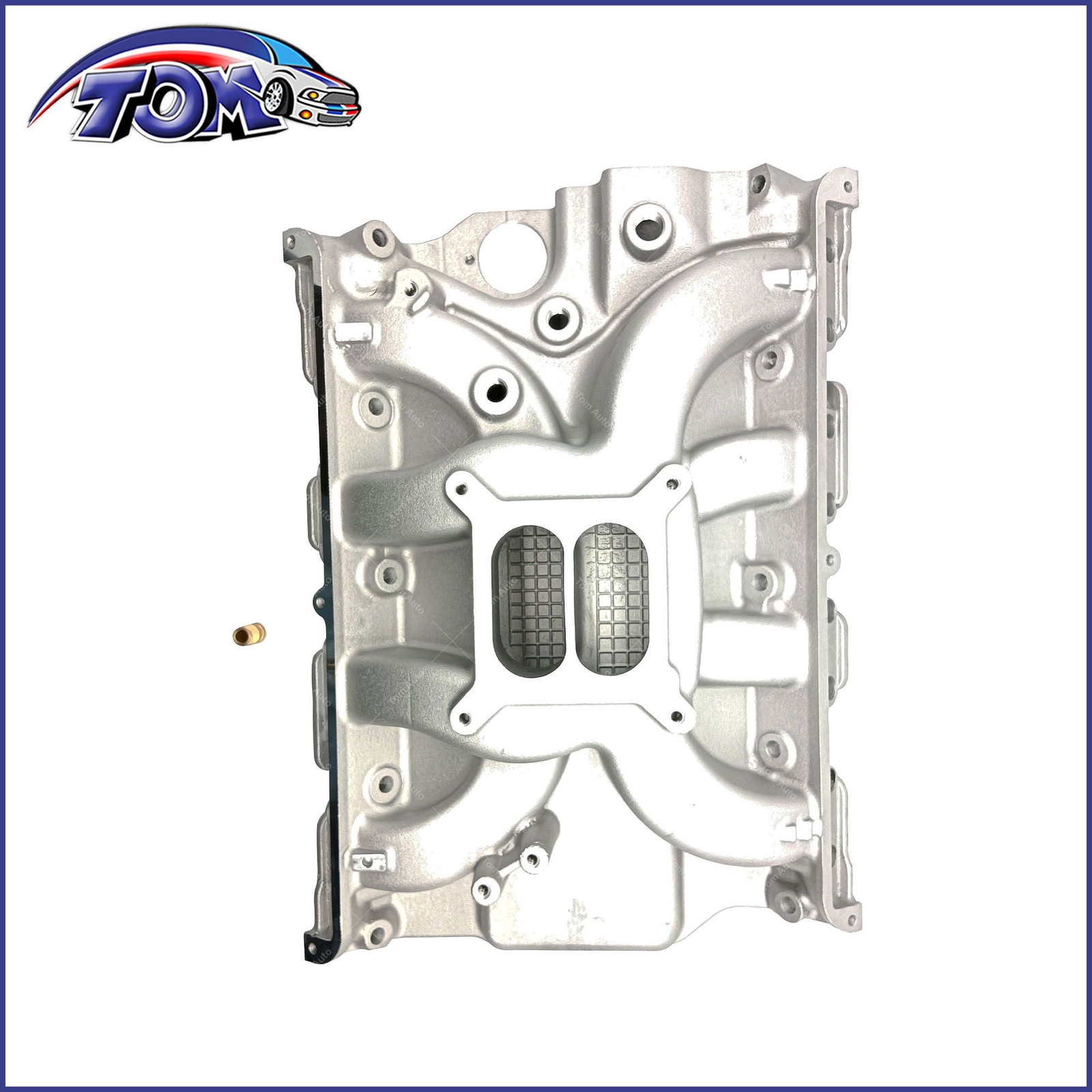 Aluminum Dual Plane Intake Manifold – Fits Ford FE V8 Engines 352-428ci, Satin Black, 1500-6500 RPM