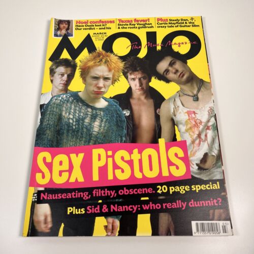 SEX PISTOLS MOJO MUSIC MAGAZINE #76 MARCH 2000 JOHN LYDON UK COVER - Picture 1 of 2