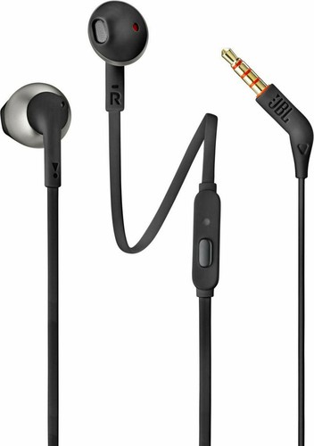 Auricolari con Microfono Cuffie con Filo In Ear Sport Mp3 Nero Jbl T205BLK  | eBay