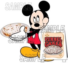Disney World Disneyland Mickey Mouse Funnel Cake Scrapbook Paper Die Cut Piece
