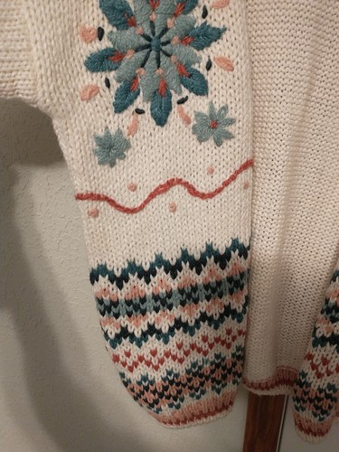 Maggie Lawrence Sport 18/20 Grandma Knit Floral Cardigan - Picture 4 of 8