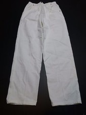 Blair Womens Size Large White Elastic Waist Khaki Pants New Without Tags