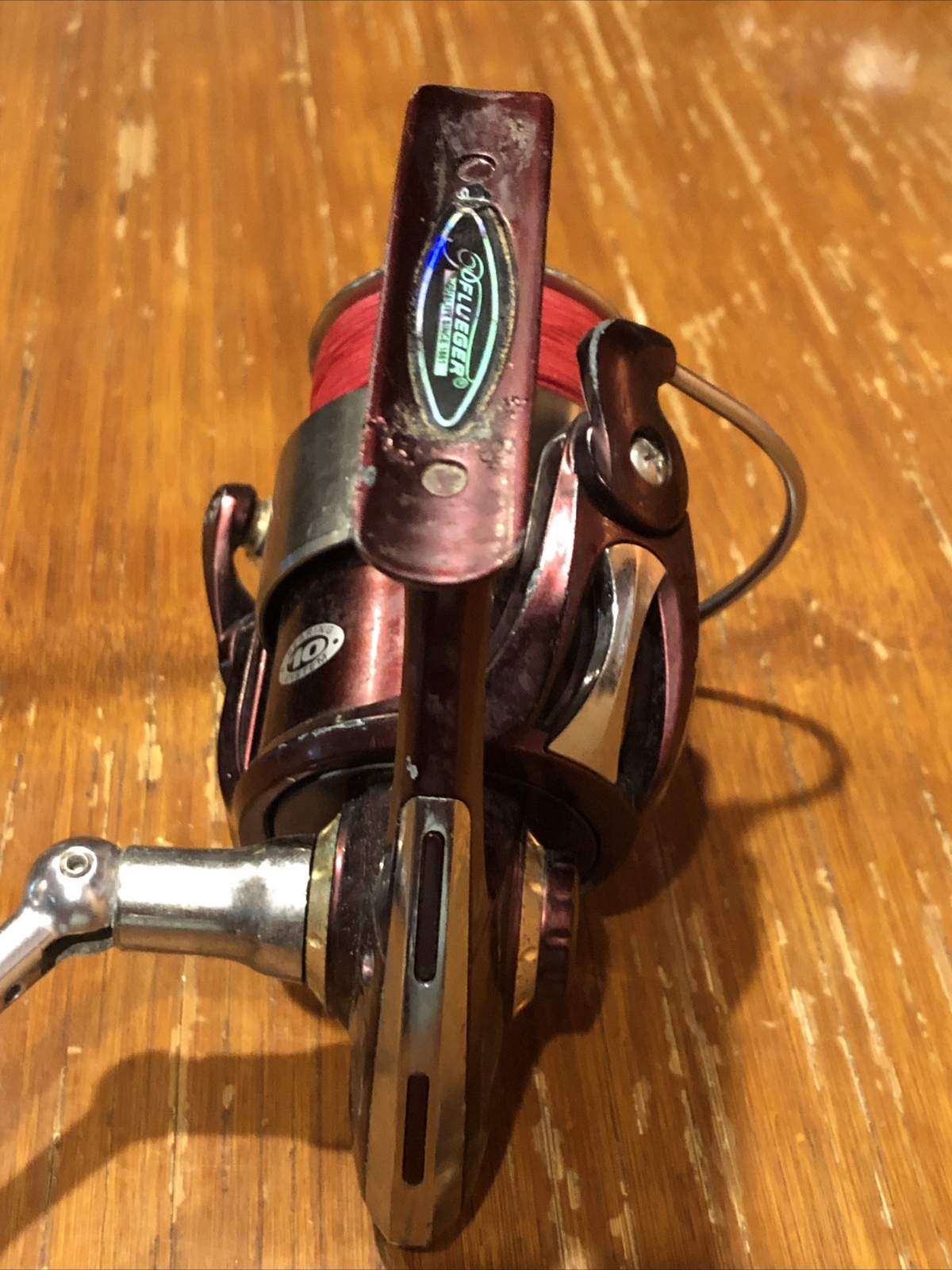 PFLUEGER PRESIDENT 6740XT SPINNING  FISHING REEL w/newish 15lb braid works great
