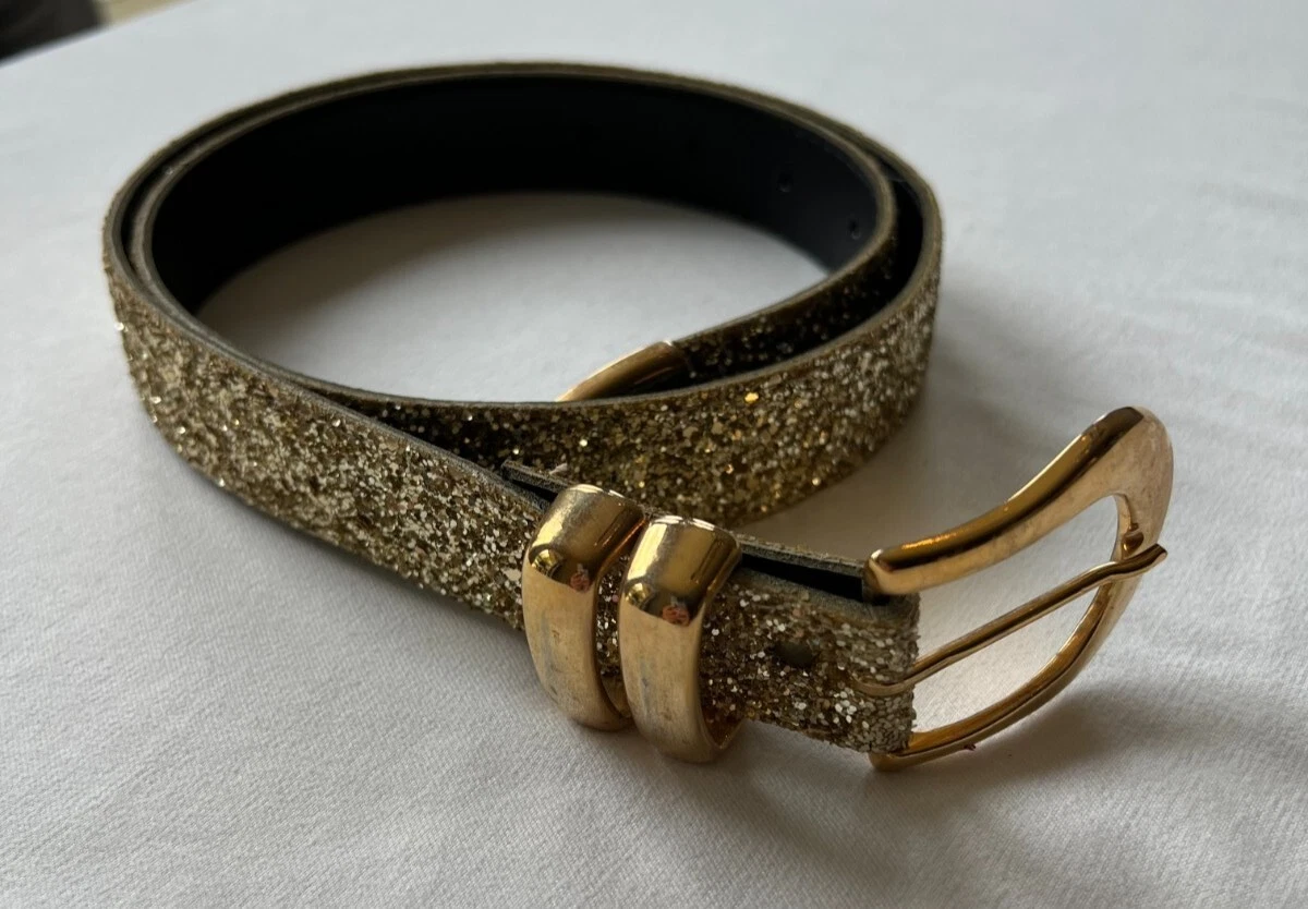 Gold 2025 glitter belt