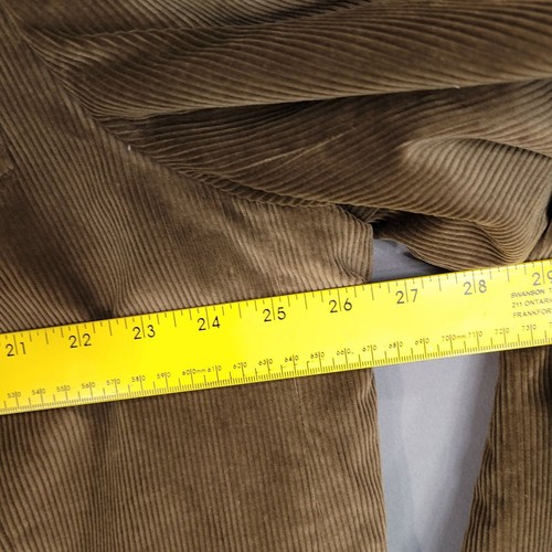 Saddlebred Men's 2 Button Sport Coat Corduroy Long Sleeve Brown Size 54R - Picture 4 of 12