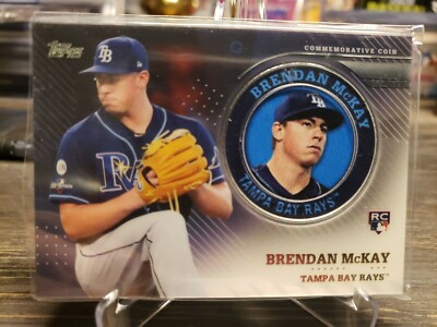 2020 Topps Series 2 BRENDAN McKAY Medallion Coin Card Blaster Exclusive RC Rays