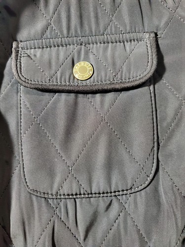 Talbots Damen Steppjacke Petite Small braun durchgehender Reißverschluss Druckknöpfe Taschen PS - Bild 12 von 19
