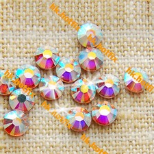 Genuine Swarovski AB Crystal  Hotfix / NO Hotfix  Flatback Rhinestone Bead gem