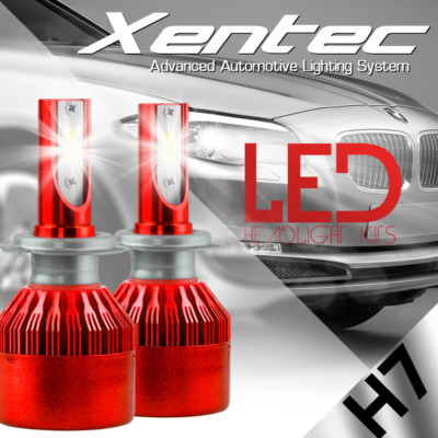 XENTEC LED HID Headlight kit H7 White for Mercedes-Benz CLK500 2003-2009