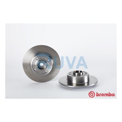 Fits Renault Clio 2005-2014 Megane 2002- Modus 2004- Ruva Rear Brake Disc