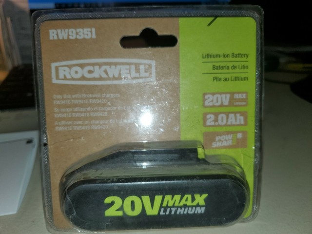 Rockwell 20v аккумулятор