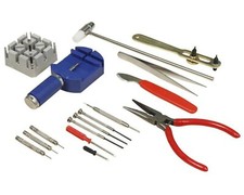 16teiliges Uhrmacherwerkzeug Set Uhren Werkzeug Reparatur &Ouml;ffner Geh&auml;use Schmuck