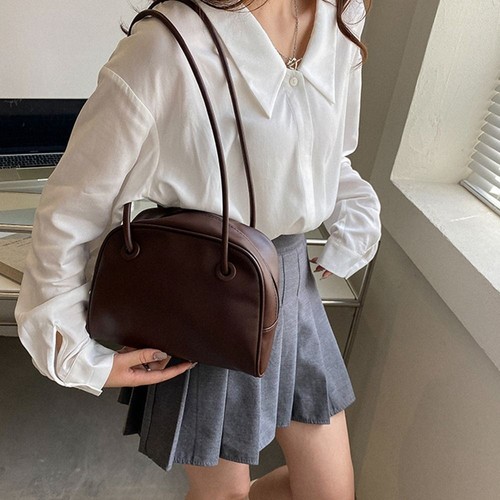 Portable Leather Underarm Bag Long Handle Tote Bag Vintage Handbag Outdoor - Picture 8 of 12