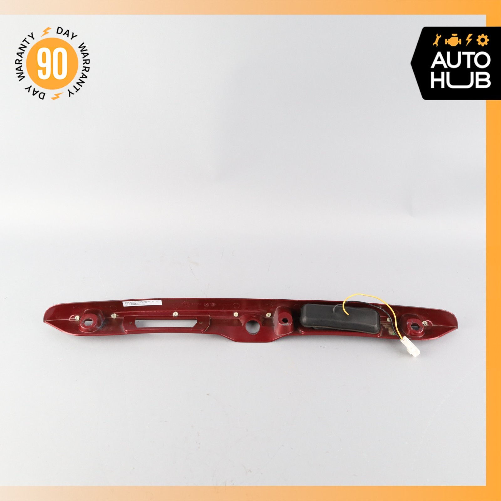02-07 Maserati GranSport Spyder M138 Trunk Lid Moulding Plate w/Light OEM 46k