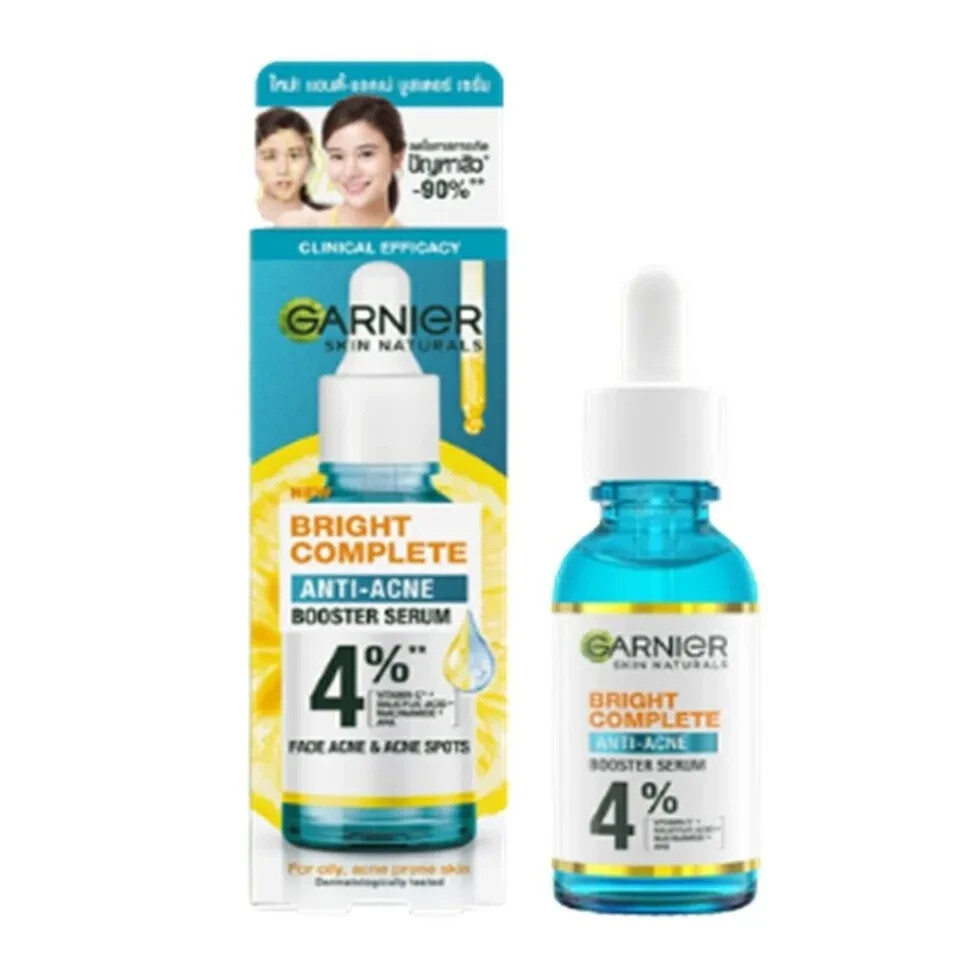 GARNIER Bright Complete Anti Acne Serum 30ml -Relieve Dark Spots 
