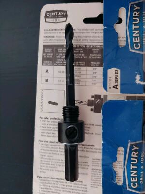 LOT OF (4)Century Drill & Tool 05303 A series Hole Saw Arbor 7/16