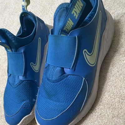 Nike Flex Runner Blue Low Top Hook & Loop Strap Slip-On Athletic Sneakers