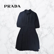 PRADA Bowtie Pleated Dress