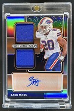2020 Obsidian Zack Moss Rookie Jersey Ink Electric Etch Orange RC Auto #/99